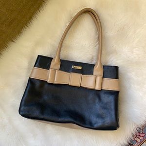 Kate Spade New York Black and Tan tote